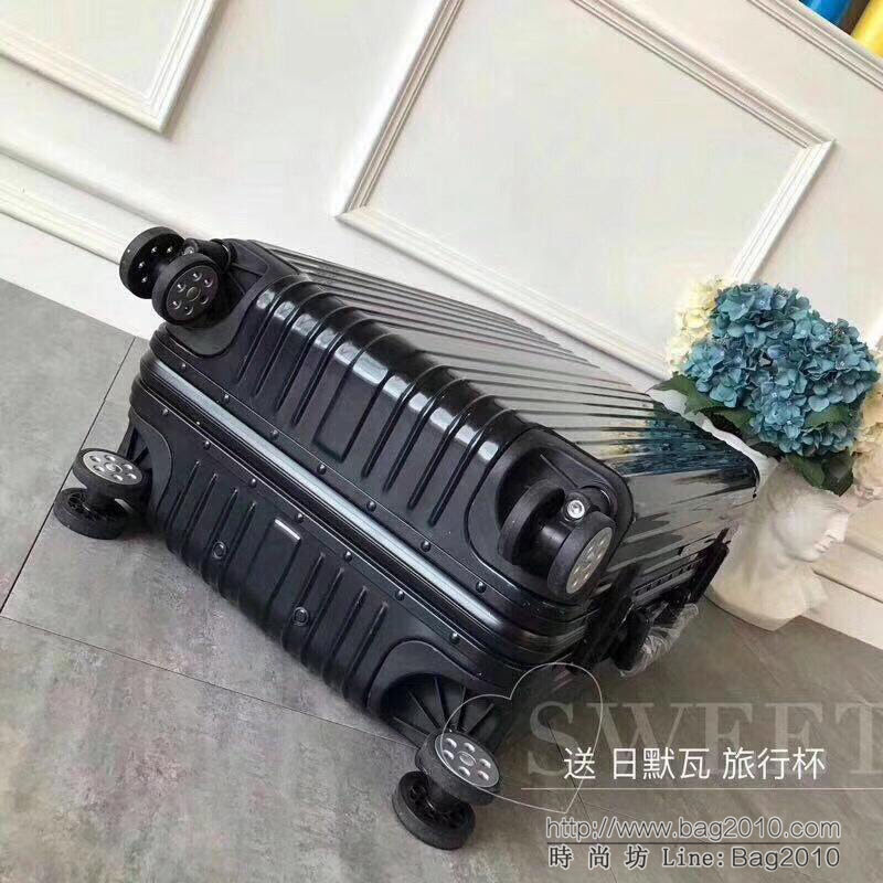 RIMOWA日默瓦 經典款拉杆箱 pc配鋁鎂合金邊框 代工廠生產 靜音萬向輪 無極拉杆拉箱  xbt1079